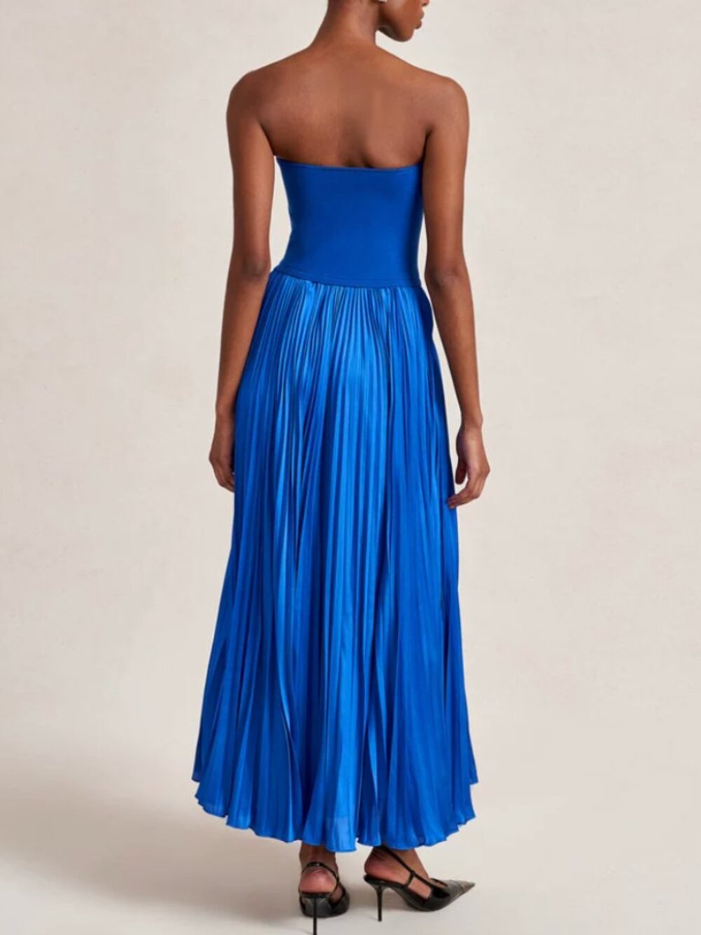 La Ligne Estelle Midi Dress XSmall Cobalt Blue - Picture 4 of 10